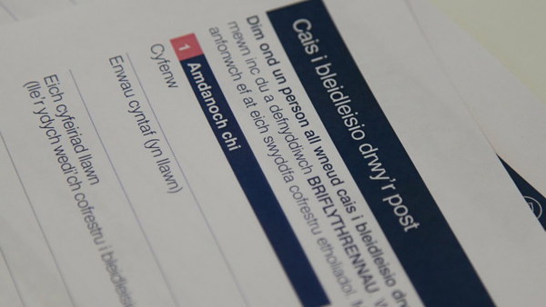 Ffurflen gais am pleidlais post